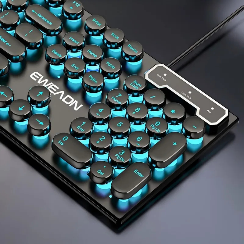 Gaming Keyboard Extension - Set Tastiera e Mouse Stile Retrò