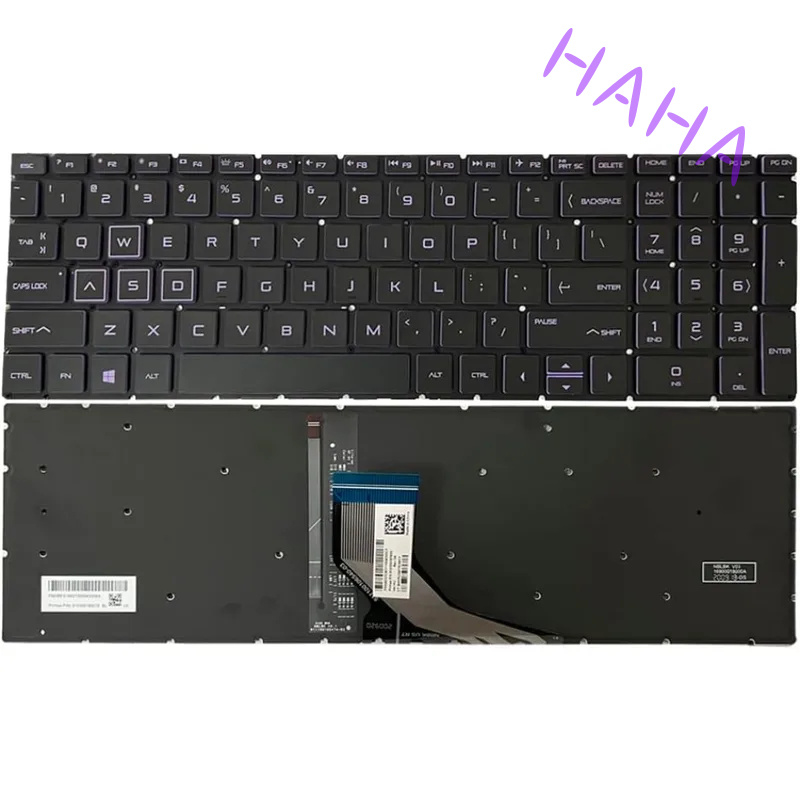 Gaming Keyboard Hp - Tastiera H+ Viola con Retroilluminazione Sostitutiva