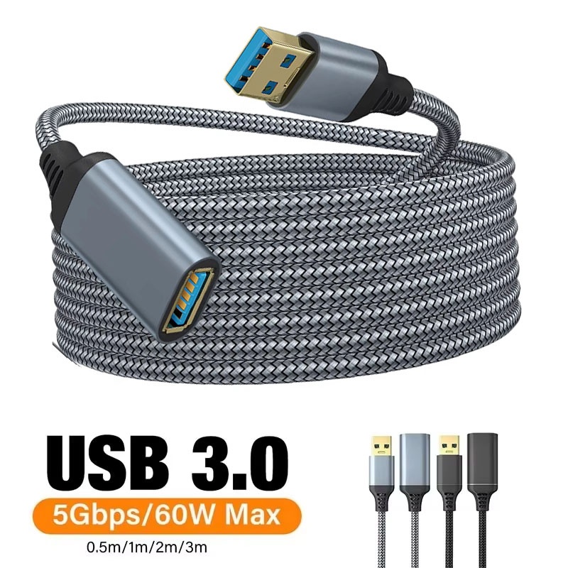 Coiled Usb Cable - Cavo di prolunga USB 3.0 intrecciato