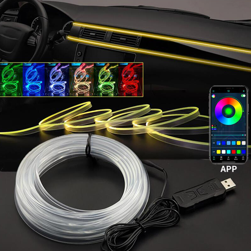 Rgb Underglow Strip - Luce d'atmosfera interna per auto Striscia