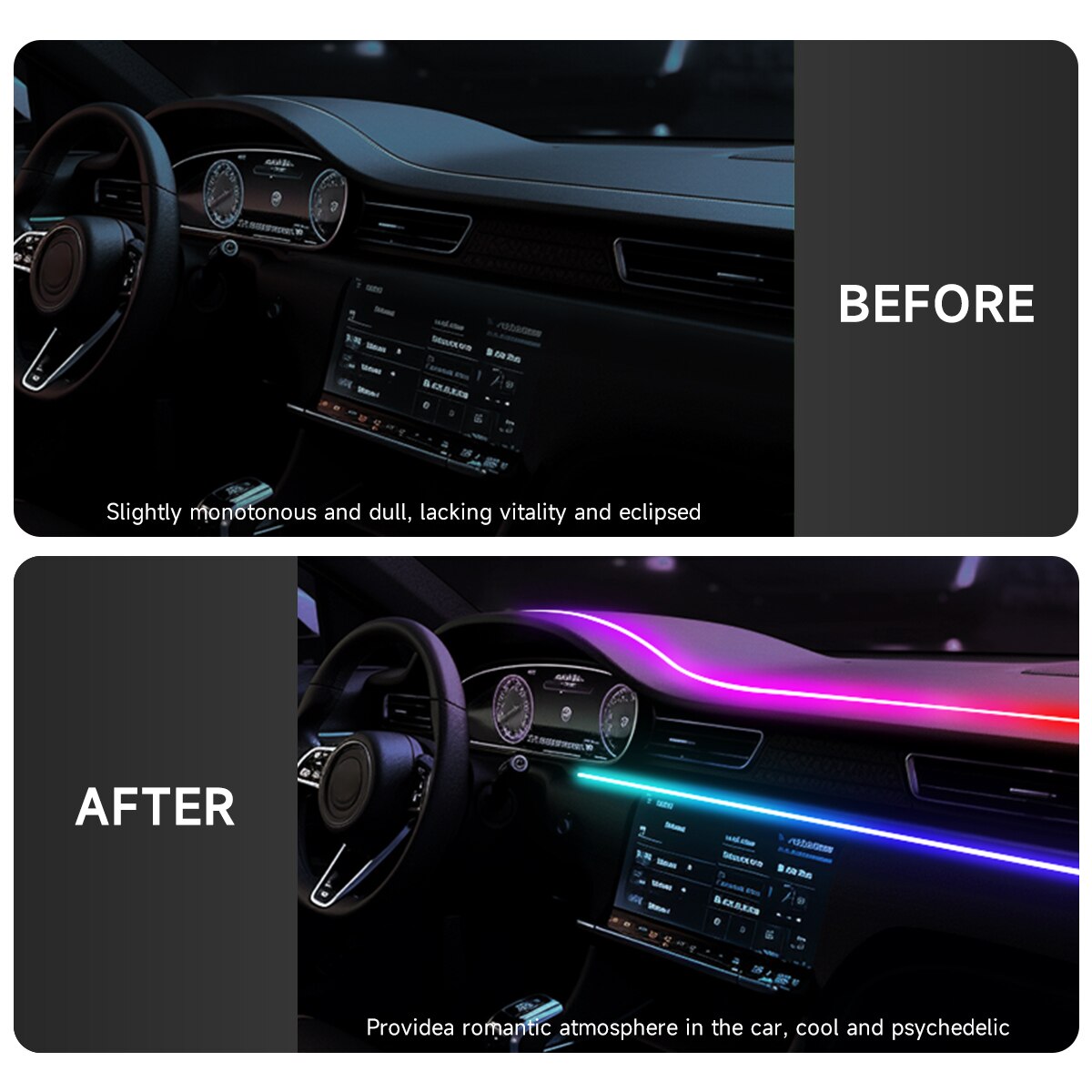 Striscia LED USB per Auto 64 C - Rgb Underglow Strip recensione e prezzo