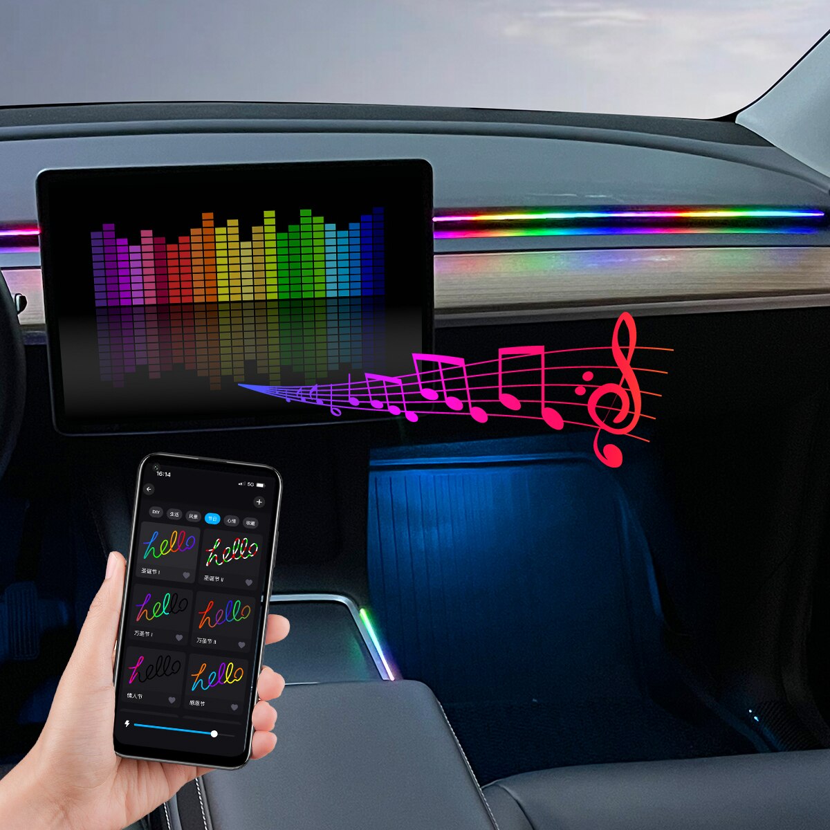 Striscia LED USB per Auto 64 C - Rgb Underglow Strip recensione e prezzo