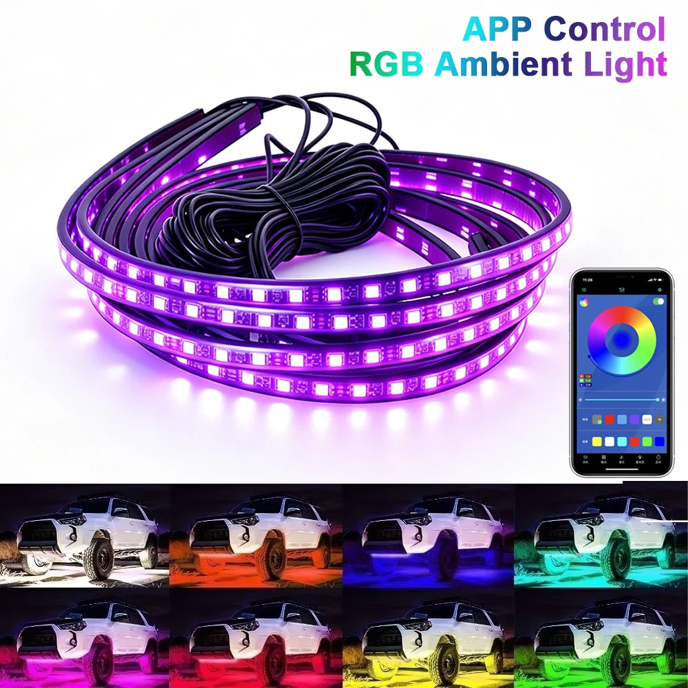 4 strisce LED RGB per illumina - Rgb Underglow Strip recensione e prezzo